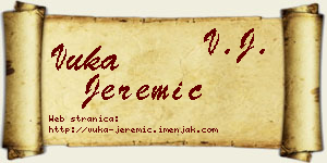 Vuka Jeremić vizit kartica